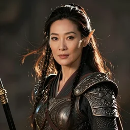 Michelle yeoh as an elven warrior