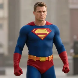 Film still of Petro Mostavchuk as superhero, from Marvel