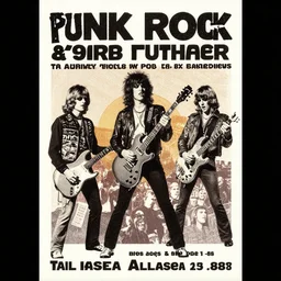 punk rock flyer from tallahassee, 1 9 8 8