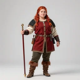 hyper realistic photo of medieval chubby beautiful rogue hunter girl, full body, rule of thirds, conceptart, saturated colors, cinematic, greg rutkowski, brom, james gurney, mignola, craig mullins, artstation, cgsociety