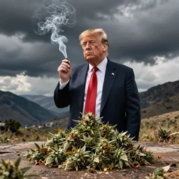 donald trump smoking weed