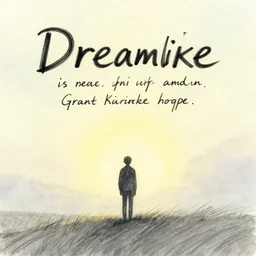 Dreamlike words above the end drawn by Grant Kirkhope