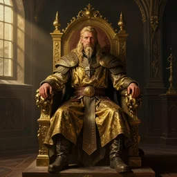 the elder scrolls vi majestic gracious jarl portrait, stately throne room, painted, dark room, one point of light coming through the window, atmospheric lighting, painted, intricate, volumetric lighting, beautiful, golden hour, sharp focus, ultra detailed, by leesha hannigan, ross tran, thierry doizon, kai carpenter, ignacio fernandez rios