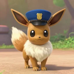Still of Eevee as a cop in Disney\'s Zootopia (2016)