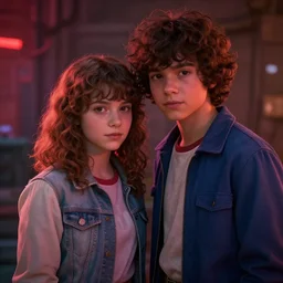 it's you and me,, stranger things, cinematic, photorealistic, artstation, highly detailed, volumetric lighting