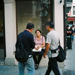 Candid Street Photography. Fujicolor True Definition 400