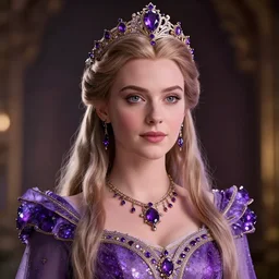 portrait of wonderful princess of amethyst emmy rossum with fair skin, ornate 8 k gorgeous intricate detailed, accent lighting, dramatic light, octane render