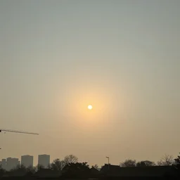 sky above Beijing when the sun was seen one last time before smog took over