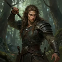 portrait of the guardian of the forest, dramatic lighting, soft light, wonderful shading, realistic perfect face, concept art, dynamic pose, digital illustration, trending on artstation, intricate details, epic composition, sharp focus, 8 k uhd, masterpiece, wlop, ross draws