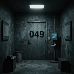 SCP-049 in a dark room