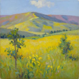 the most beautiful landscape you've ever seen, bright colors but realistic, oil on canvas
