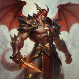 clear painting of dr. mundo as dragonslayer from league of legends by greg rutkowski trending on artstation - n 3