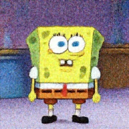Spongebob in an episode of Friends