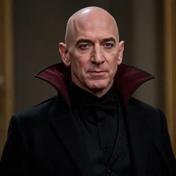 jeff bezos as a vampire, photorealistic, cinematic lighting, highly detailed, very intricate, nosferatu, by guillermo del toro