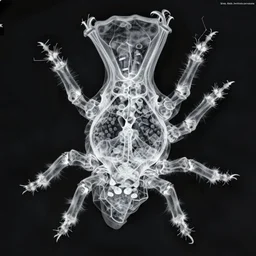 an extremely high quality hd xray photo of a jibberdingensis, the bloobl parwiffl permuda priangle, clear shapes, 8k, realistic shading, ultra realistic, super realistic