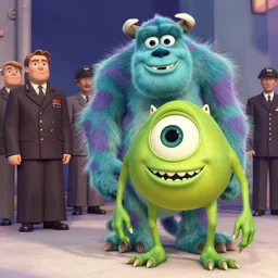 vintage picture of mike wazowski from monsters inc at nuremberg trials