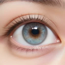 an eye with three pupils