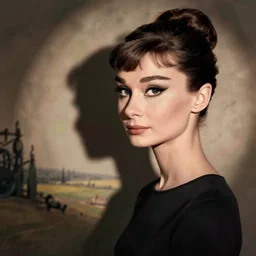 audrey hepburn art by rembrandt