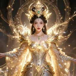 portrait of a powerful queen in the style of charlie bowater. glowing, ornate and intricate, stunning, dynamic lighting, intricate and detailed.