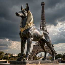 badly photoshoped anubis in paris