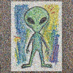 basquiat style alien