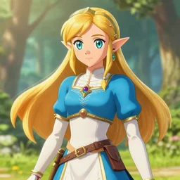 Princess Zelda, digital art by Sakimichan, trending on Twitter