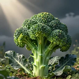 broccoli is eating the pinhead