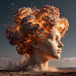 an exploding head