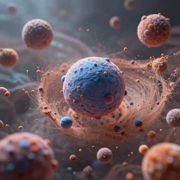 surreal photo of the realm beyond subatomic particles, 4 k, infinitesimal plane of existence