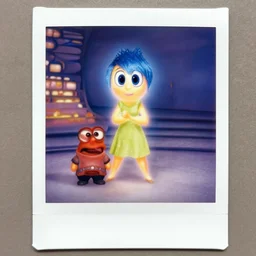 polaroid movie still of insideout, artwork by gaston bussiere, craig mullins, trending on artstation