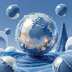 denim bubbles honey pearl opal ocean by artstation, deviantart, artfol, artslant artbox, cgsociety, gfxartist, artful, zatista, artpal, instagram, blendernation, frank stella, beeple, giger, kopera, zawadzki, synth - wave, hyperrealism, futurism 4 k, octane render