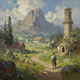 enviroment concept art,  oil painting by Jama Jurabaev, extremely detailed, brush hard, artstation, for AAA game, high quality