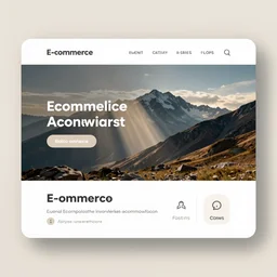 e-commerce website landing page design