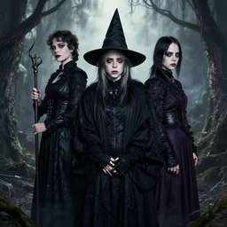 billie eilish as a gothic witch by tom bagshaw and loish