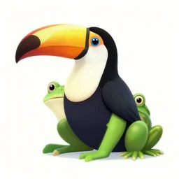 a toucan and frog hybrid