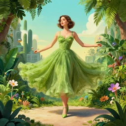 💃🌿, retrofuturism, artstation, style greg rutkowski