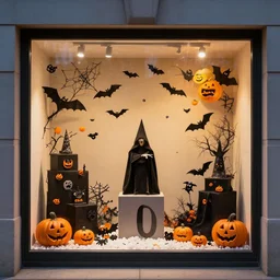 1 9 5 0 s halloween display window