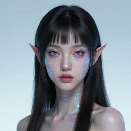 portrait of cyber fairy by artgerm, realistic digital art,