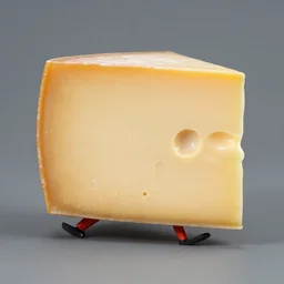 a block of cheese trying to walk