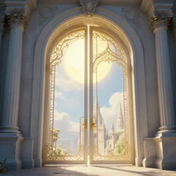 the gates of heaven, volumetric lighting, 8 k octane beautifully detailed render, post - processing, extremely hyper detailed, intricate, epic composition, cinematic lighting, masterpiece, trending on artstation, masterpiece, stunning art by anders zorn, wonderful masterpiece by greg rutkowski,