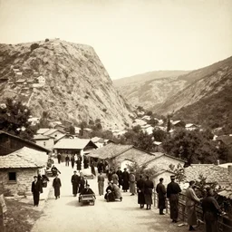 Vintage photograph of in Bosnia.