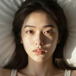 first person point of view of eyes opening waking up in the morning