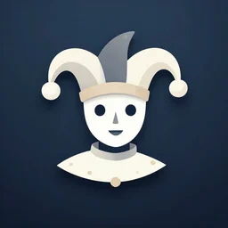 face icon stylized minimalist medieval court jester, loftis, cory behance hd by jesper ejsing, by rhads, makoto shinkai and lois van baarle, ilya kuvshinov, rossdraws global illumination