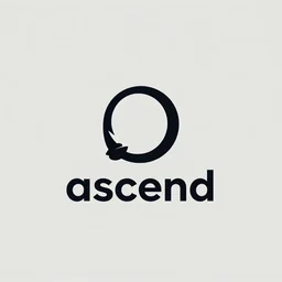 a minimalist logo based on the word ascend, simplistic iconography, modern logo