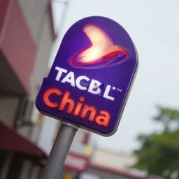 photograph of a Taco Bell that says China on the sign, one point perspective, 1-point perspective, tilt shift, sigma 85mm f/1.4, 4k, depth of field, high resolution, 4k, 8k, hd, full color
