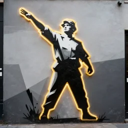 liberty, by banksy and street art, angular impressionism, golden glowing outlines, sharp focus, photography, unreal engine, trending on artstation, photorealistic, octane, trending on deviantart