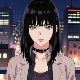 android, killer - girl, high detail of the face, full body 1 / 6 nihei tsutomu, style of manga, night, city,