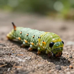 high quality macro photo rococo puss moth caterpillar! gorgeous highly detailed hannah yata elson peter cinematic lighting high quality low angle hd 8k sharp shallow depth of field