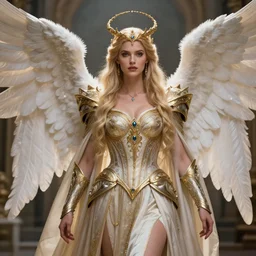beautiful angel warrior queen in ornate robes, highly detailed, 8 k, hdr, award - winning, ann stokes