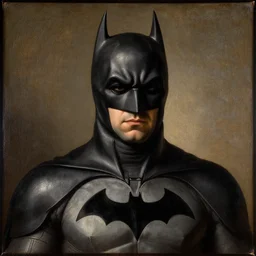 a portrait from batman, renaissance painting